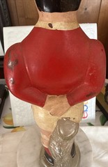 Vintage Joaquim Antonio Da Silveira Empty Football Soccer Player Wine Bottle 12”
