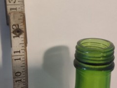 VTG GALLO Flavor Guard Glass Green Half Gallon Empty Decorative Bottle No Lid