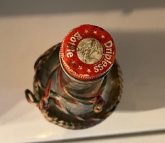 MCM Roma Wines Clear Glass Chianti Fiasco Bottle Woven Raffia&Dripless Cap