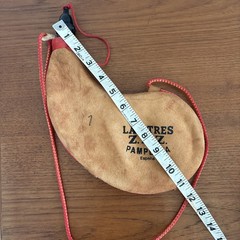 Las Tres Z.Z.Z. Pamplona España Canteen Handmade Curved Goat Leather 1 Liter