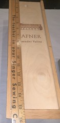 HAFNER Alexander Valley Winery EMPTY Wine Box With Slide Cover