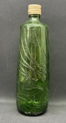 Gallo Ripple Wine Bottle 4/5 Quart Rare Green Glass 10&Prime; Vintage Design 1960&rsquo;s