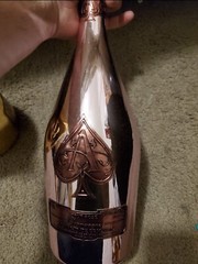 10 ACE OF SPADES ROSE (ARMAND DE BRIGNAC) 750ML EMPTY CHAMPAGNE BOTTLE No BOX