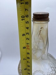 Vintage Bardenheier’s Embossed Clear Glass Bottle 4/5 Quart