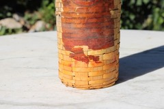 Vintage Triple Sec Wicker Wrapped Wine Bottle