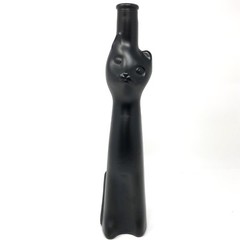 Happy Cat Matte Black Wine Bottle Mosel Reisling Empty Bottle