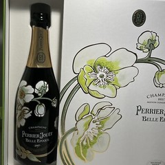 PERRIER-JOUET BELLE EPOQUE CHAMPAGNE GIFT BOX Empty Bottle 2 Flutes Cork 2007