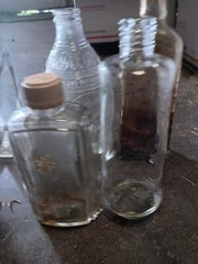 Lot Of 18 Vintage Glass Bottles SEE PICS