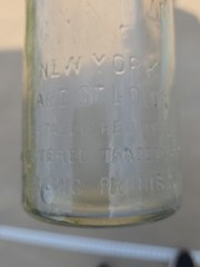 Early 1900&rsquo;s Garrett & Co. Virginia Dare 14oz Embossed Bottle New York/St.Louis