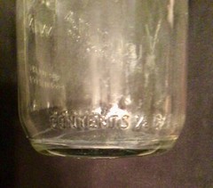 VTG VIRGINIA DARE 1/2 GAL GARRETT & CO WINE LARGE ORNATE GLASS BOTTLE NEW YORK