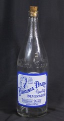 Vtg Virginia Dare Glass Bottle Detroit Quart General Beverage Co Cork Stopper