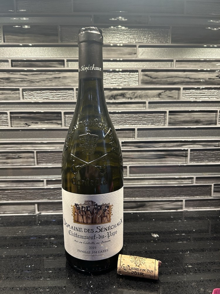 Domaine Des Senechaux Chateauneuf Du Pape 2019 Empty Bottle With Cork