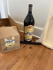 Signed 2012 Caymus 40 3L Empty Bottle With Original Cork Foil And Box