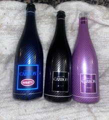 3 Bottle Set: 1 Luminous Bugatti Carbon Champagne, 1 Carbon Brut, & Carbon rosé