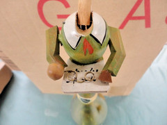 Antique italian wine cork carving Optician Optometrist #1 nice!