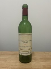 EMPTY 1982 Chateau Trotanoy Pomerol Bottle