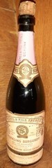 Empty WINE BOTTLE SICHEL & FILS FRERES BEAUNE PINK SPARKLING BURGUNDY ?? Rare?