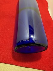 Cobalt Blue Glass Wine Bottle /Vase 750 ml. 12 Inches Tall 3 Inch Diameter