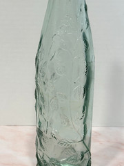 Wine Bottles Set (2) Green Glass Decorative Wine Bottles