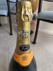 1972 RARE DISPLAY LARGE Veuve Clicquot Champagne Empty 20” SEALED Anniversary