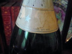EMPTY Moet Chandon Champagne 1882 Magnum Bottle + BRS Nickel Silver Holder PROP