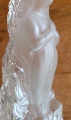 Vtg Jeanne D Arc Glass Hand Made Water/ Wine / Spirit Bottle Depose France