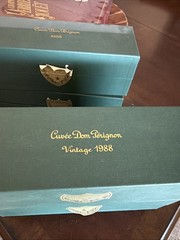 One Box Vintage 1988 Cuvee&rsquo; Dom Perignon Champagne Empty Box w/ orig. Booklet