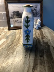 Jay Import Company Wine Bottle with Cork & Fruit Designs-Made in China