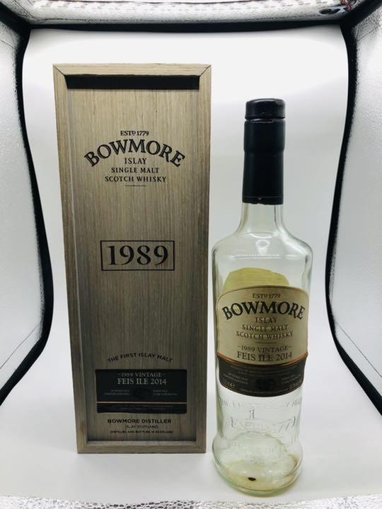 Bowmore VINTAGE FEIS ILE 2014 Empty Bottle Box 1989
