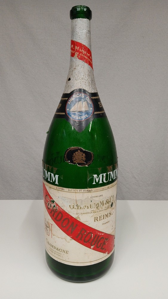 G.H. Mumm Cordon Rouge Brut Champagne Glass Bottle 6-Liters 22.75&Prime; Tall