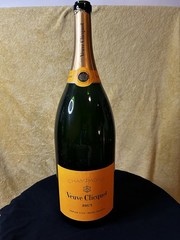 Empty VeuveClicquotBrutChampagne Jeroboam 3L Bottle w/ Wooden PresentationCase