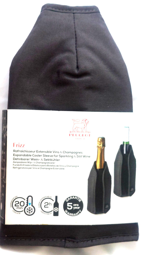 Peugeot Saveurs Frizz Expandable chills Wine Gray Cooling Sleeve