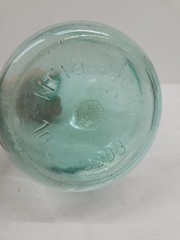 Demijohn Glass Bottle Vase Aqua/Green Glass Jug 14&Prime;H