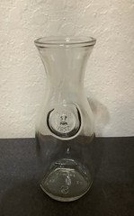 Vintage Paul Masson Clear Glass Wine Carafe Since 1852 Decanter Pitcher