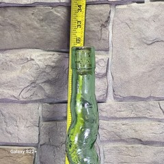 MCM Italian Chianti Wine Embossed Twisted Green Glass Bottle Mazzoni 32&Prime; Import