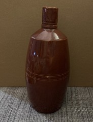 VINTAGE LANCERS WINE BOTTLE RED/BROWN STONEWARE JUG 9&Prime; PORTUGAL