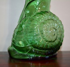 VTG MCM 22.5” Italian Chianti Wine Bottle Decanter Snail Bottle By Cevin Brand