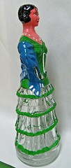 DALMAU HERMANOS TARRAGONA wine liquor bottle(empty) painted glass, made in Spain