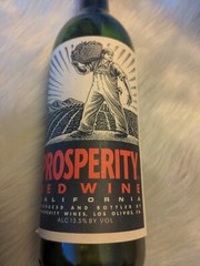 Prosperity Red Wine Empty Bottle California Red Wine 750ml