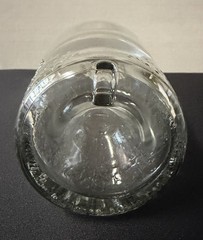 Vintage French Modele Depose Long Necked Glass Bottle – Floral Design