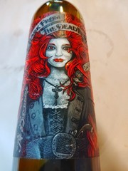 Empty 2019 Back From The Dead Dark Red Blend Wine Bottle
