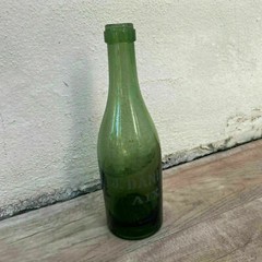 Old French Green Glass wine water pastis bottle circa 1920 22092112