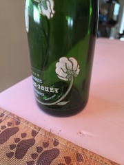 Vintage 1976 « Empty » Perrier Jouet Epernay-france Bottle With Cork..