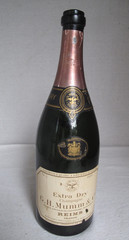 Vintage MUMM & Co Reims Champagne Empty Bottle c. 1950&rsquo;s 1 quart 15&Prime; tall