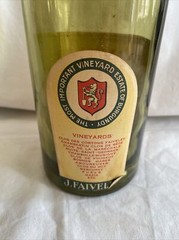 Vintage Faiveley Burgundy Cote-D’Or France Empty Bottle 1966 w/Cork, Empty (WC2)