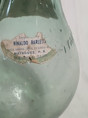 Vintage 1959 Italian Chianti Wine Bottle Fiasco US Air Force Open Mess Glass