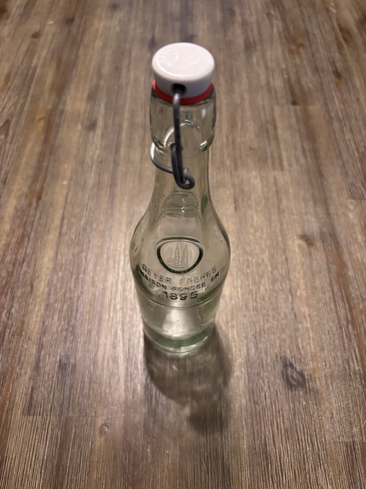 Geyer Freres Maison Fondee En Glass Wine Bottle 1895 75cl Empty
