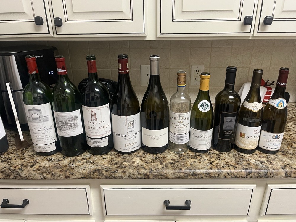 Empty Wine Bottles – Magnums – Latour – Rothschild – Shafer – No Corks
