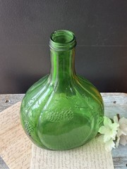 Vintage Green Glass Bottle Half Gallon Wine Bisceglia Brothers Corporation