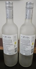 (2) La Playa Sauvignon Blanc 2023 EMPTY Frosted Bottle. Chile